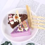 ⁦طقم شوك خشب 100 قطعة لتناول الفواكه والجبن والزلابيا والمقبلات للإستخدام مرة واحدة⁩ - الصورة ⁦2⁩