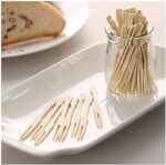 ⁦طقم شوك خشب 100 قطعة لتناول الفواكه والجبن والزلابيا والمقبلات للإستخدام مرة واحدة⁩ - الصورة ⁦7⁩