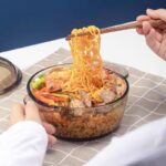 ⁦طقم عشاء 5 قطع لتقديم الطعام علي السفرة من الزجاج⁩ - الصورة ⁦5⁩