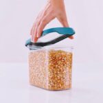 ⁦طقم علب 3 قطع حفظ الطعام والحبوب والبقوليات قابل للتعليق أسفل الرف لزيادة المساحة⁩ - الصورة ⁦3⁩