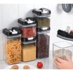 طقم علب حفظ الطعام 6 قطع مختلفة الاحجام للبقوليات والكاندي متعددة الاستخدام