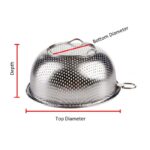 ⁦طقم مصفي استانلس 3 قطع بيد لغسل الخضروات والفواكه⁩ - الصورة ⁦8⁩