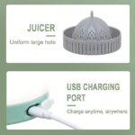 ⁦عصارة فواكه كهربائية للبرتقال والبطيخ والتوت قابلة للشحن بمنفذ يو اس بي محمولة وسهلة الاستخدام⁩ - الصورة ⁦5⁩