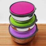 ⁦علب ثلاجة لحفظ الطعام استانلس 3 قطع⁩ - الصورة ⁦2⁩