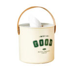 ⁦علبة مناديل شيك بيد جلد باللون البني لغرف النوم والاطفال والليفنج والمطبخ والمكتب⁩ - الصورة ⁦5⁩