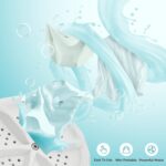 ⁦غسالة كهربائية ميني محمولة للسفر تعمل بالموجات فوق الصوتية لتنظيف الملابس والاواني بوصلة يو اس بي⁩ - الصورة ⁦9⁩