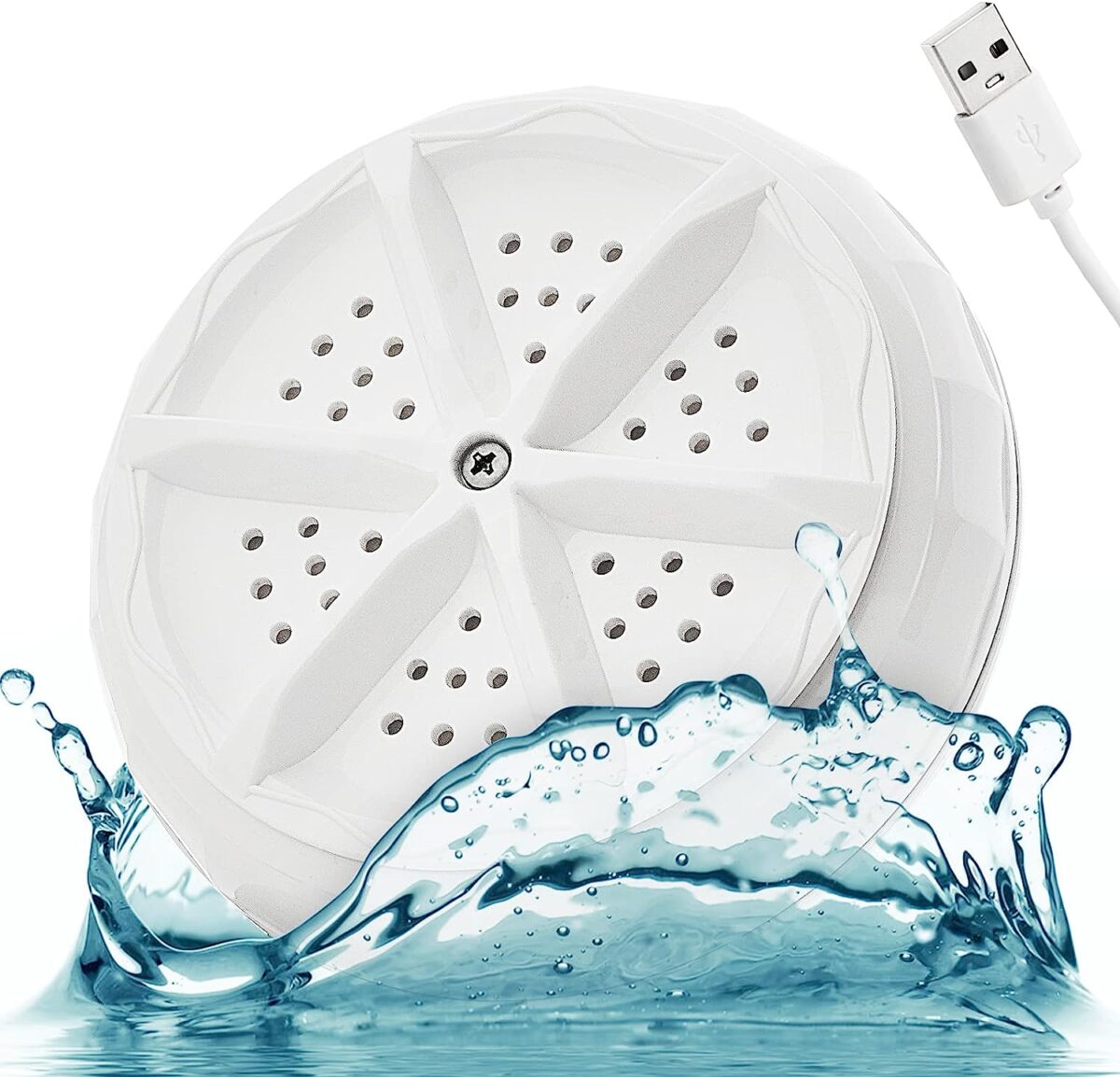 ⁦غسالة كهربائية ميني محمولة للسفر تعمل بالموجات فوق الصوتية لتنظيف الملابس والاواني بوصلة يو اس بي⁩ - الصورة ⁦11⁩