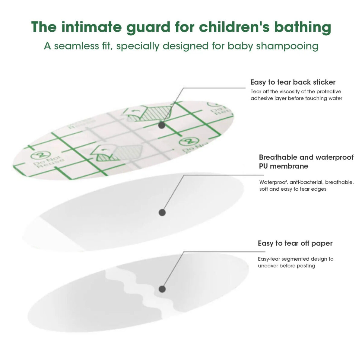 ⁦غطاء أذن للأطفال والكبار 20 قطعة وتربروف لمنع وصول المياه اثناء الاستحمام والسباحة⁩ - الصورة ⁦5⁩