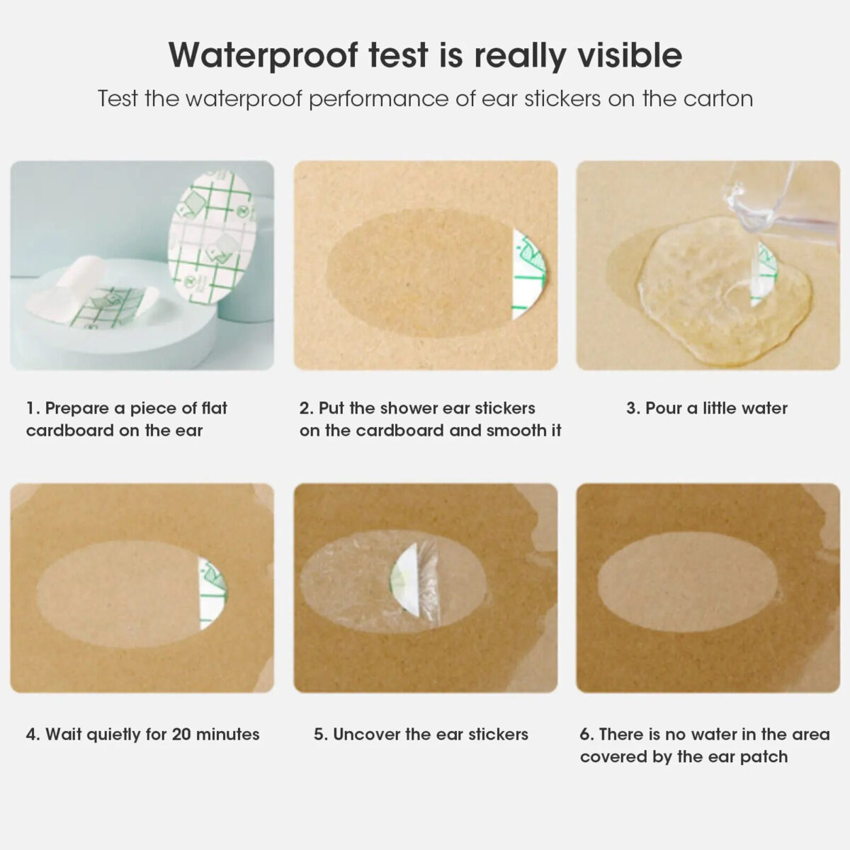 ⁦غطاء أذن للأطفال والكبار 20 قطعة وتربروف لمنع وصول المياه اثناء الاستحمام والسباحة⁩ - الصورة ⁦7⁩