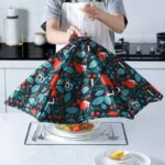 ⁦غطاء طعام حراري شمسية بجزء شفاف لحفظ حرارة الطعام قابل للطي لسهولة الحمل والتخزين⁩ - الصورة ⁦3⁩