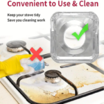 ⁦غطاء عيون بوتجاز الومنيوم 10 قطع مضاد للأشتعال للحفاظ علي نظافة البوتجاز⁩ - الصورة ⁦6⁩