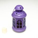 ⁦فانوس شمعة زجاج ومعدن بالوان مختلفة لاجواء رمضانية مبهجة⁩ - الصورة ⁦3⁩