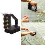 ⁦فرشة 3 في 1 لتنظيف الشوايات بأسلاك نحاسية ومقبض يد لسهولة الأستخدام⁩ - الصورة ⁦3⁩