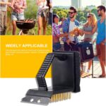 ⁦فرشة 3 في 1 لتنظيف الشوايات بأسلاك نحاسية ومقبض يد لسهولة الأستخدام⁩ - الصورة ⁦4⁩