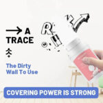 فرشة رول لإصلاح دهان الحوائط وإزالة الخدوش وكتابات الأطفال والرسومات سريع الجفاف