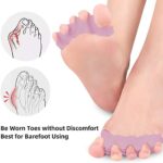 ⁦فواصل أصابع قدم سيليكون لتصحيح الشكل والمساعدة علي منع القرح والإصابات أثناء ارتداء أحذية الكعب العالي⁩ - الصورة ⁦9⁩