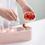 ⁦قالب صنع ايس كريم صحي من الفواكه 4 قطع سيليكون⁩ - الصورة ⁦4⁩