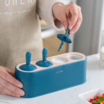 ⁦قالب صنع ايس كريم صحي من الفواكه 4 قطع سيليكون⁩ - الصورة ⁦8⁩