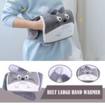 ⁦قربة مياه كهربائية لتدفئة البطن والظهر بحزام فرو ناعم باشكال مختلفة⁩ - الصورة ⁦10⁩