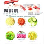 ⁦قطاعة ومبشرة الخضار والفاكهه والجبن 6 رؤوس مع علبة⁩ - الصورة ⁦4⁩