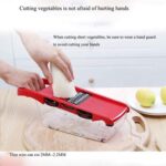 ⁦قطاعة ومبشرة الخضار والفاكهه والجبن 6 رؤوس مع علبة⁩ - الصورة ⁦5⁩