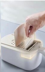 ⁦قطاعة ومبشرة للخضراوات والفواكه والجبن 6 رؤوس مع صفاية وعلبة عملية وسهلة الاستخدام من ايكوكو⁩ - الصورة ⁦7⁩