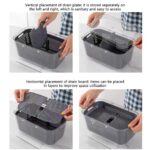 ⁦قطاعة ومبشرة للخضروات والفواكه والجبن 22 قطعة مع صفاية وعلبة عملية وسهلة الاستخدام بيد⁩ - الصورة ⁦13⁩