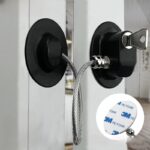 ⁦قفل أمان بمفتاح لغلق الثلاجة والخزائن والدواليب والأدراج بلزق دبل فيس قوي⁩ - الصورة ⁦2⁩