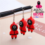 ⁦قلم جاف ازرق بغطاء بلعبة على شكل سكواد جيم عملي ومختلف⁩ - الصورة ⁦4⁩