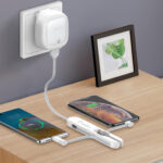 ⁦كابل 3 في 1 للكمبيوتر والايفون والاندرويد سريع الشحن ونقل البيانات⁩ - الصورة ⁦5⁩