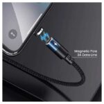 ⁦كابل يو اس بي مغناطيسي عملي سريع الشحن ونقل البيانات للايفون لحماية الهاتف والكابل⁩ - الصورة ⁦7⁩