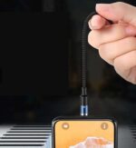 ⁦كابل يو اس بي مغناطيسي عملي سريع الشحن ونقل البيانات للايفون لحماية الهاتف والكابل⁩ - الصورة ⁦10⁩