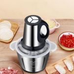 ⁦كبة استانليس ستيل 5 لتر لفرم اللحوم والثوم والبصل والخضروات  ب 3 سرعات مختلفة 250 واط⁩ - الصورة ⁦9⁩