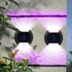 ⁦كشاف حائط ليد يعمل بالطاقة الشمسية مضاد للماء للحدائق والممرات 4 قطع⁩ - الصورة ⁦5⁩