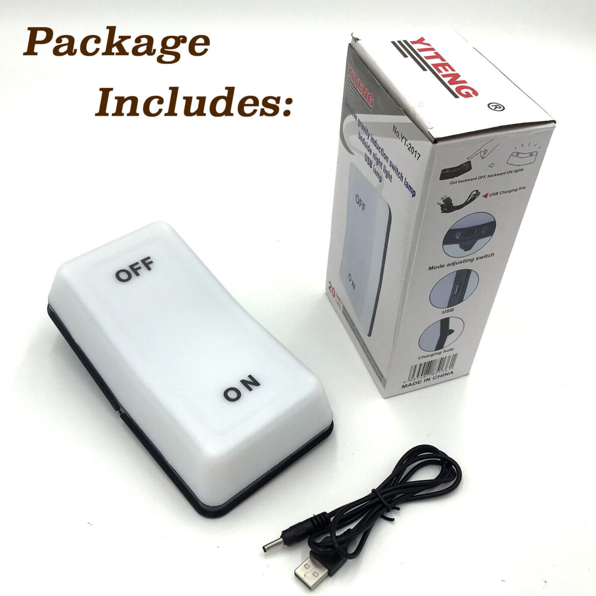 ⁦كشاف شكل مفتاح بدرجتين اضاءة يتم التغير بينهم حسب الرغبة للمنزل والمكتب بوصلة يو اس بي⁩ - الصورة ⁦9⁩