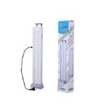 كشاف طوارئ ليد 60 لمبة عالي الإضاءة بدرجتين مختلفين قابل لإعادة الشحن