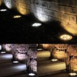 ⁦كشاف ليد أرضي بالطاقة الشمسية للحدائق والممرات 4 قطع⁩ - الصورة ⁦3⁩