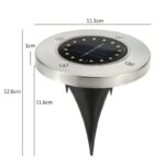 ⁦كشاف ليد أرضي بالطاقة الشمسية للحدائق والممرات 4 قطع⁩ - الصورة ⁦9⁩