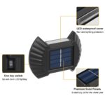 ⁦كشاف ليد حائطي وتربروف يعمل بالطاقه الشمسية ويضئ تلقائيآ في الليل 4 قطع⁩ - الصورة ⁦7⁩