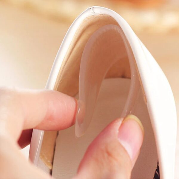 كعب سيليكون جل لأحذية الكعب العالي لمنع القرح وآلام الكعب بلزق دبل فيس قوي