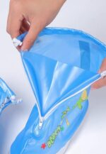 ⁦كفر حذاء أطفال ووتربروف بمقاسات مختلفة للحماية من مياه الأمطار والأتساخ مانع للتزحلق من السيليكون بنعل كوتش⁩ - الصورة ⁦4⁩