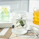 ⁦كوباية 350 ملي متدرجة لشرب وتقديم العصائر والنسكافيه والايس كوفي من الزجاج الشفاف⁩ - الصورة ⁦5⁩