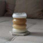 ⁦كوباية 350 ملي متدرجة لشرب وتقديم العصائر والنسكافيه والايس كوفي من الزجاج الشفاف⁩ - الصورة ⁦4⁩