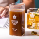 ⁦كوباية مورنينج 400 ملي مربعة الشكل لشرب وتقديم المياه والعصائر من الزجاج الشفاف⁩ - الصورة ⁦2⁩