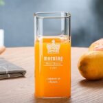 ⁦كوباية مورنينج 400 ملي مربعة الشكل لشرب وتقديم المياه والعصائر من الزجاج الشفاف⁩ - الصورة ⁦5⁩