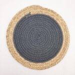 ⁦كوستر خوص وقطن دائري للحل والاطباق للسفرة والمطبخ 35 سم⁩ - الصورة ⁦6⁩