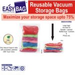 ⁦كيس فاكيوم لتخزين الملابس والمفروشات لتوفير مساحه تصل الي 75 % ويحافظ علي المحتويات من الاتربة⁩ - الصورة ⁦7⁩