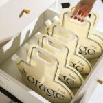 ⁦كيس لحفظ وتخزين البقوليات كالأرز والمكرونة والكورن فليكس بغطاء محكم الغلق قابل للغسيل لإعادة الأستخدام بيد⁩ - الصورة ⁦9⁩