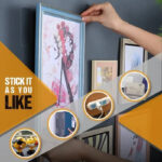 ⁦لزق دبل فيس قوي وتربروف 60 قطعة بديل للمسامير لتعليق اللوحات بدون حفر وتخريم⁩ - الصورة ⁦2⁩