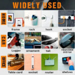 ⁦لزق دبل فيس قوي وتربروف 60 قطعة بديل للمسامير لتعليق اللوحات بدون حفر وتخريم⁩ - الصورة ⁦9⁩